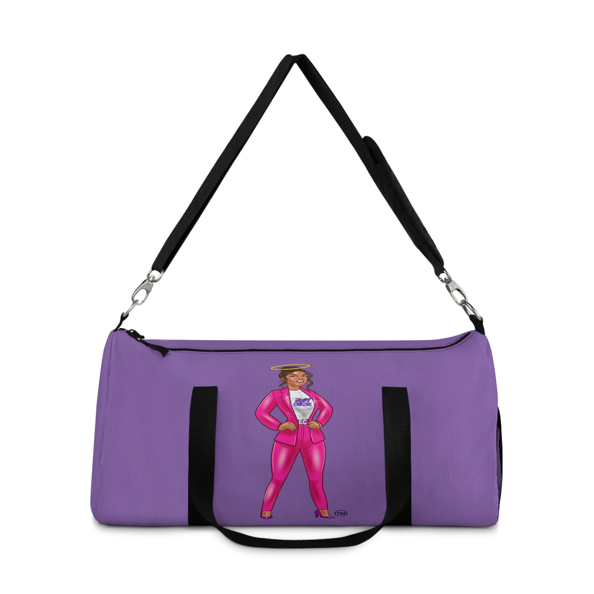 Collection of Bolsa de lona Edgy Chicque Empowerment: diseño atrevido para fitness y viajes in a gallery layout
